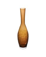 amber orange teardrop glass vases bud vase floral art glass