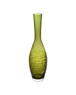 olive green teardrop glass vases bud vase floral art glass