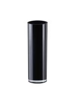 black glass cylinder vases