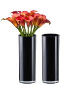 black glass cylinder vases wholesale