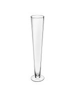Clear Glass Trumpet Vase 28 inch