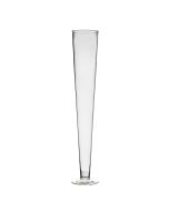 Clear Glass Trumpet Vase 32 inch Wholesale Pack