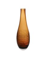 amber orange teardrop glass vases bud vase floral art glass