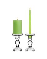 glass pedestal pillar candlestick taper candle holder