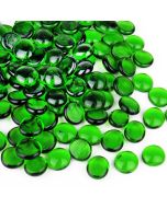 glass vase filler flat aquarium gem stones green