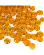 yellow glass vase fillers gemstones