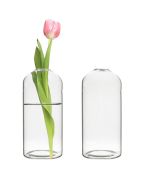 H-5.5" W-2.5" Glass Dome Bullet Bud Vase
