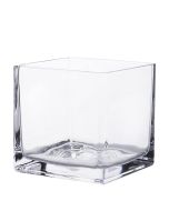 5 inches glass cube vases