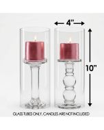 glass hurricanes candle holder chimney tubes shades