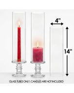glass hurricanes candle holder chimney tubes shades