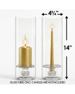 glass hurricanes candle holder chimney tubes shades