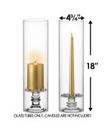 glass hurricanes candle holder chimney tubes shades