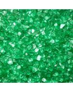 green crushed gravels glass