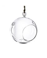hanging glass terrarium round orbs