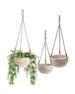 hanging wood planters