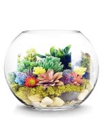 large glass bubble bowl