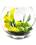 glass moon shape oval vases