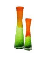 Orange Tiered Vase