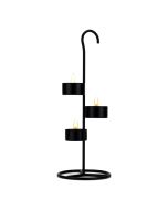 Tea Light Black Metal Candle Holder Stands