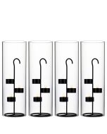 Tea Light Black Metal Candle Holder Stands. H-11.75" D-4.25"