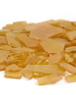 25 lbs Sea Glass Flat Vase Filler Yellow 0.25" - 2.8"