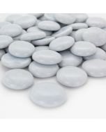 white flat large gemstone table scatter vase fillers