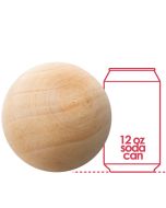 Natural 5" Wooden Balls Craft Balls for DIY Jewelry Making