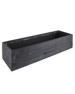 black wood planter box 17 inches