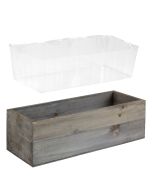 rectangle wood planter box
