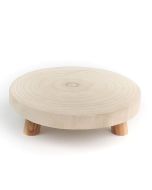 Wood Slice 11" Plant Stand Pedestal Footed Riser Serve Board (Multiple Packing)