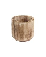 wood planter cylinder vases