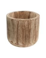 11 inches wood cylinder planters