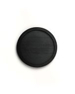 black 9 inches wooden tray