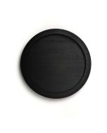 black 11 inches wood tray