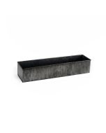 zinc rectangle galvanized metal planters