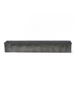 zinc rectangle galvanized metal planters