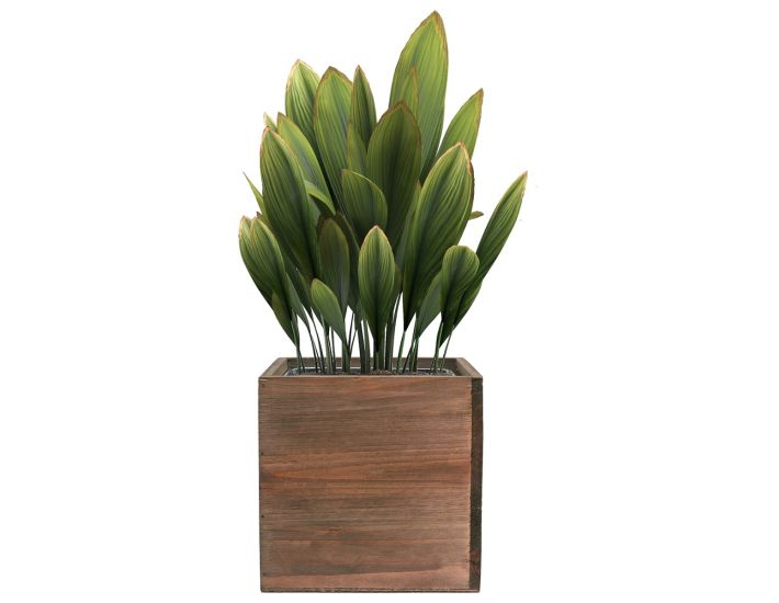12 x 12 x 12 inch | Natural Wood Rustic Garden Planter