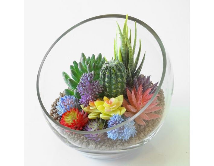 mini pot plants 8” Artificial Mini Potted Plants main image 1