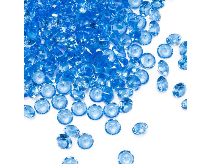 5000 Cristaux Acrylique Diamants Bleus - Tailles 3mm, 6mm, 10mm, Pour Décorations De Table, Mariage, Vase, Bricolage - 3