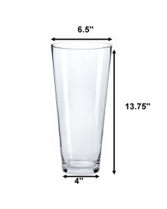 glass tapered cylinder vases