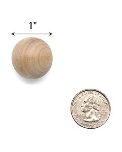 1-inch wood balls for crafts
