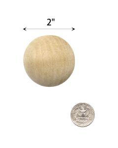 2-inch wood balls for crafts