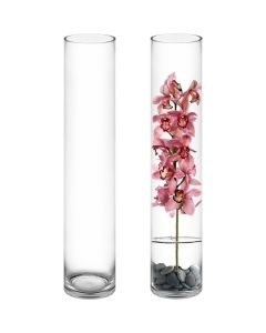 Glass Cylinder Vase. H-28 D-5