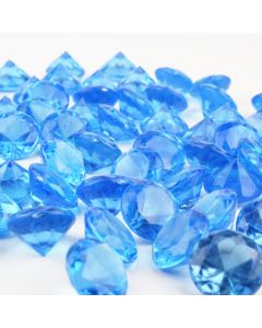 acrylic light blue diamond 1-inch vase fillers table scatters