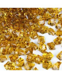 24 lbs Acrylic Ice Rock Crystal 1" Vase Fillers Table Scatters (Approx. 4320 pcs)-Amber