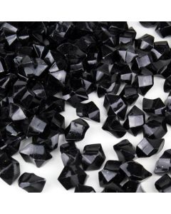 24 lbs Acrylic Ice Rock Crystal 1" Vase Fillers Table Scatters (Approx. 4320 pcs)-Black