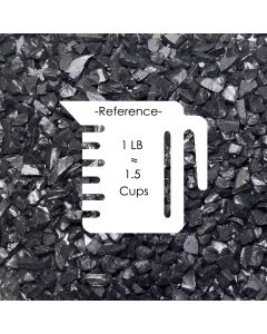 Crushed Black Gravel 0.2" Vase Fillers (28 lbs and 48 lbs)
