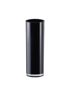 black glass cylinder vases