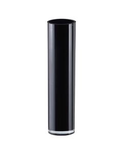 BLACK GLASS CYLINDER VASES