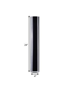 24 inches black glass cylinder vases